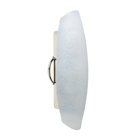 Besa Lighting Aero 16 Wall Sconce, Stucco, Polished Nickel Finish, 2x60W A15 Incandescent 2728ST-PN